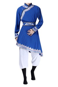 Order Mongolian Dance Costumes Design Mongolian Costumes Adult Chopsticks Dance Modern Men's Dance Costumes Performance Costumes Inner Mongolia SKDO009 detail view-3
